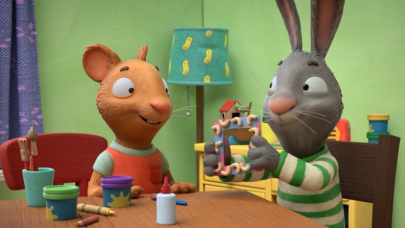 Der perfekte Tag ist gar nicht so leicht zu wiederholen, finden Pip und Posy. – Bild: ZDF/​Magic Light Pictures LTD 2023