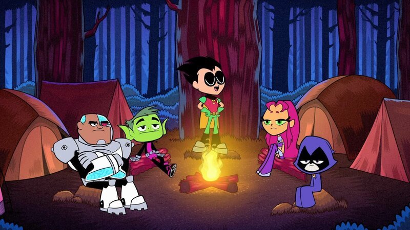 v. li.: Cyborg, Beast Boy, Robin, Starfire, Raven. – Bild: Warner Bros. Entertainment Inc. Characters and elements are and TM DC /​ FOX Media LLC