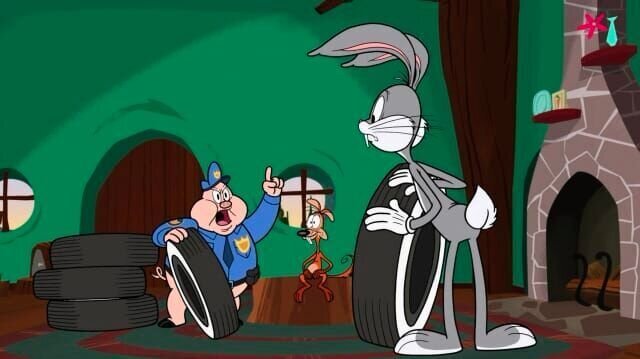 Porky Pig und Bugs Bunny. – Bild: WARNER BROS. ENTERTAINMENT INC.