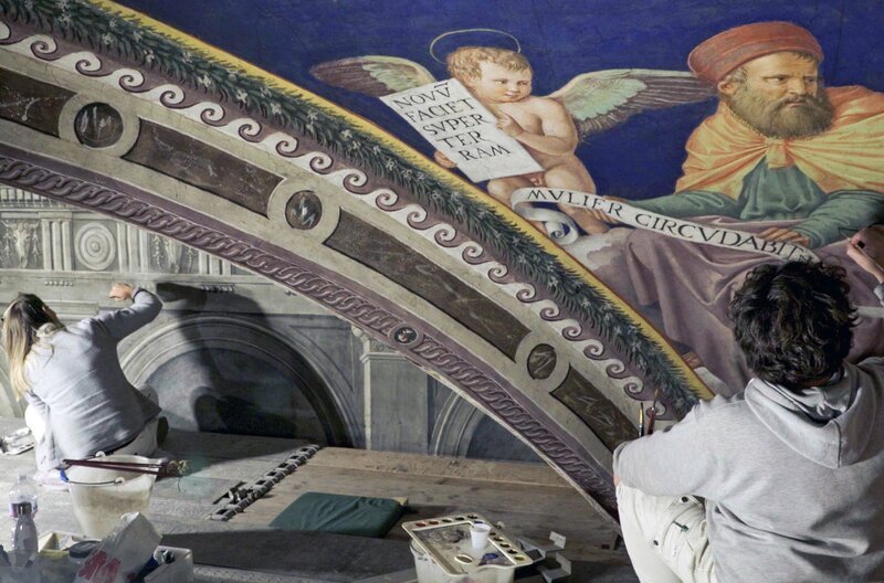 Restaurierung der Grabeskirche des heiligen Franziskus – Bild: Paolo Colangeli/​Lichtblick Film