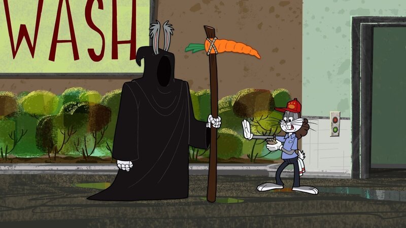 v.li.: Carl, Bugs Bunny – Bild: Courtesy of Warner Brothers