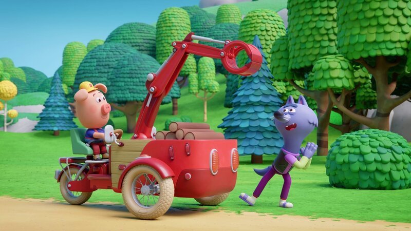 Der listige Wilf will auch mal mit Caesars neuem Greifbagger fahren. – Bild: ZDF/​XILAM ANIMATION/​CUBE CREATIVE PRODUCTIONS/​HORTA PRODUCTIONS