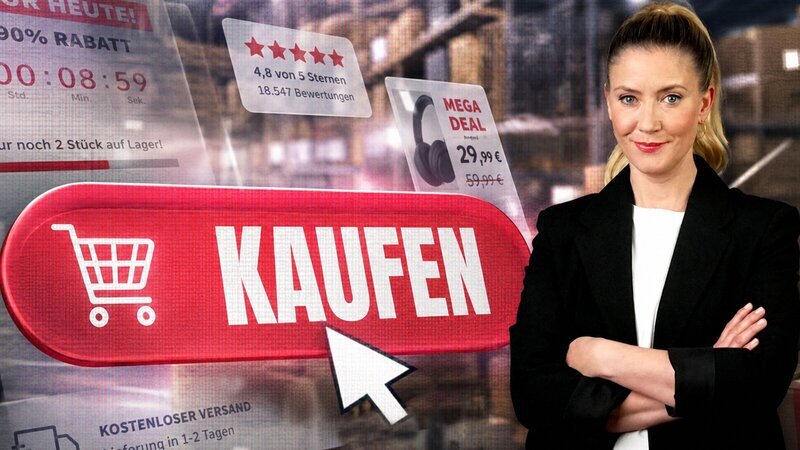 Pia Osterhaus nimmt die Verkaufstricks im Onlinehandel unter die Lupe. – Bild: ZDF