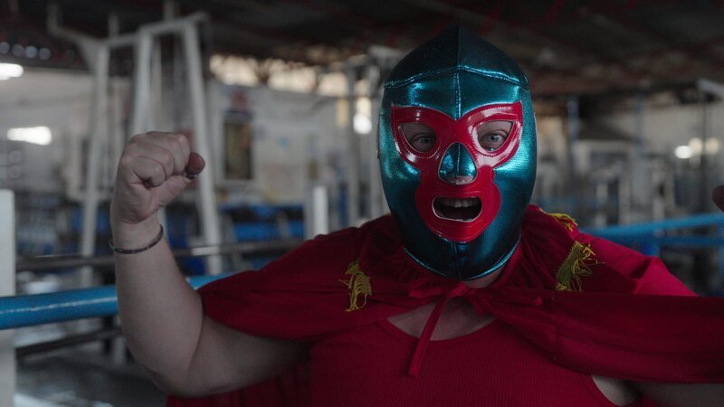 Challenge für Sebastian Lege in Mexiko: Mit Luchadores um Zutaten kämpfen. – Bild: ZDF