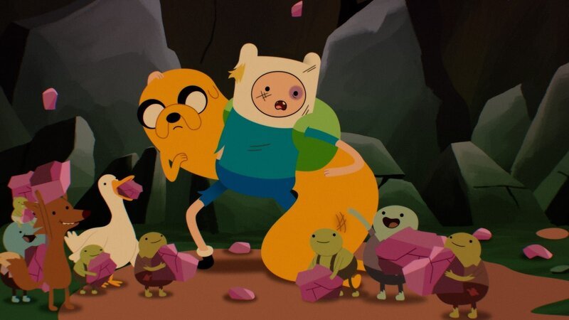 Mitte, v.li.: Jake, Finn – Bild: Cartoon Network Studios