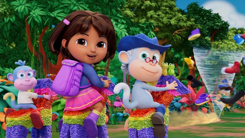 v.li.: Boots, Dora, Grandpa Boots – Bild: Paramount