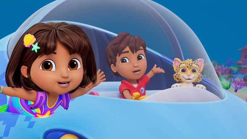 v.li.: Dora, Diego, Baby Jaguar – Bild: Paramount