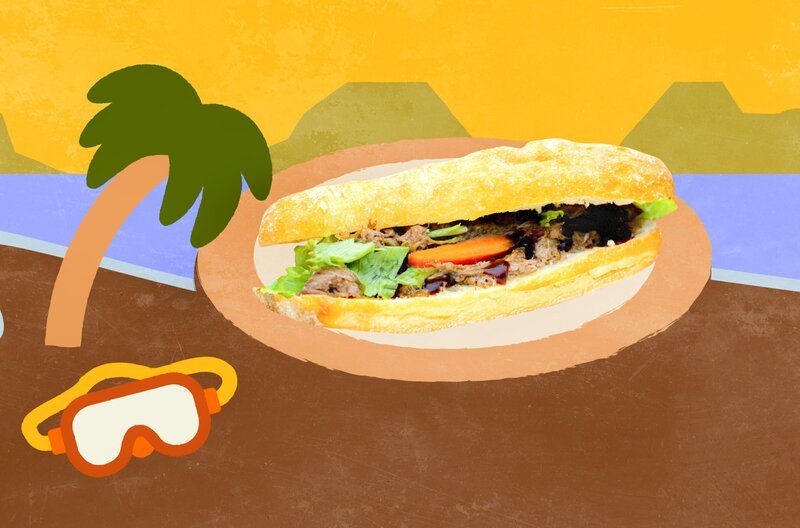 Wer auf seine Linie achtet, sollte bei diesem Sandwich besser nicht allzu genau hinsehen. Bokit ist üppig belegt und schmeckt auch ohne großen Hunger. – Bild: Elephant Doc