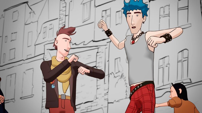Punks wurden in der DDR misstrauisch beäugt. – Bild: MDR/​WDR/​Balance Film