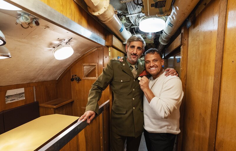 Michel Abdollahi (l.) und Menowin Fröhlich (r.) – Bild: NDR/​Marc Huth