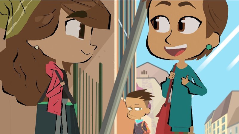 Max ist eifersüchtig auf Emilias (li.) Freundin Lucy (re.). – Bild: hr/​Monello Productions – MP1