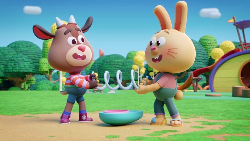 Kris und Rebecca sind beste Freunde. – Bild: ZDF/​XILAM ANIMATION/​CUBE CREATIVE PRODUCTIONS/​HORTA PRODUCTIONS