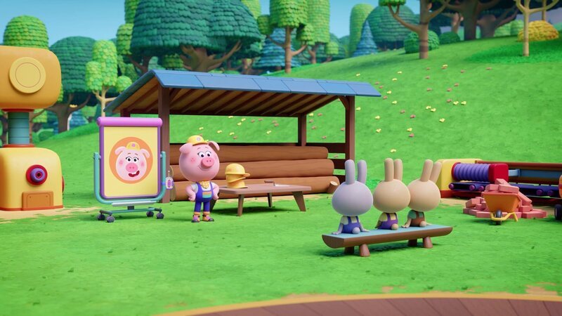 Im Fach „Backsteine“ gibt es keine bessere Lehrerin als Cornelia. – Bild: ZDF/​XILAM ANIMATION/​CUBE CREATIVE PRODUCTIONS/​HORTA PRODUCTIONS