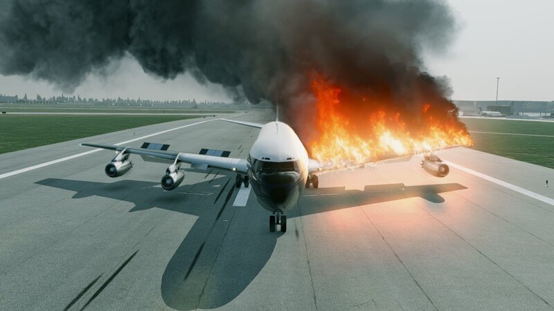 Eine Simulation des Fluges BOAC 712, bei dem es zu einem Brand kam. (Dash Production Services LTD) – Bild: National Geographic