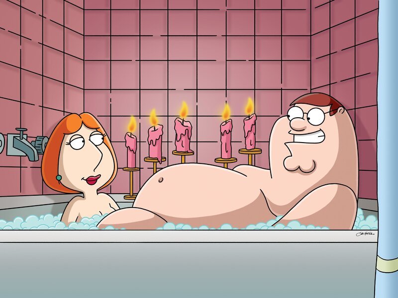 L-R: Louis Griffin (Alex Borstein) und Peter Griffin (Seth MacFarlane) – Bild: Fox and its related entities. All rights reserved.