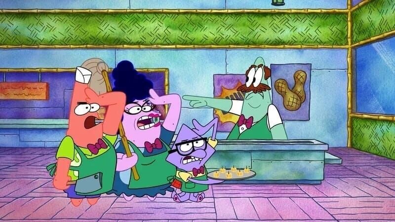 v.li.: Patrick, Bunny, Squidina, Cecil – Bild: The Movie Database