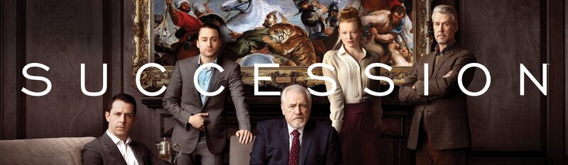 In the back, L-R: Roman Roy (Kieran Culkin), Shiv Roy (Sarah Snook), Connor Roy (Alan Ruck) L-R: Kendall Roy (Jeremy Strong), Logan Roy (Brian Cox) – Bild: HBO