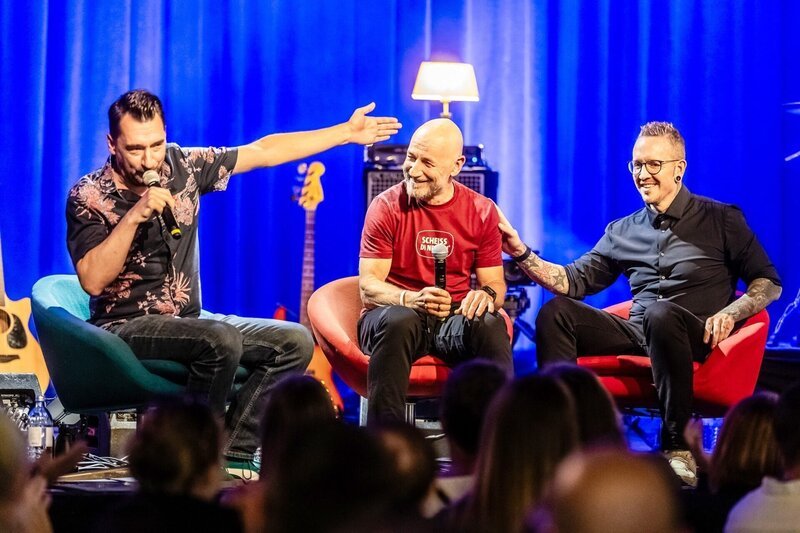 Bernhard Egger, Roland Düringer, Bernhard Speer. – Bild: ORF/​Agentur Genie & Wahnsinn/​Andreas Mueller