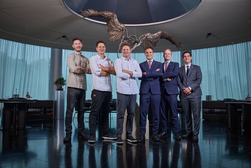v.li.: Stefan Howells, Martin Ebert, Martin Klein, Florian Kempinger, Markus Olzinger, Mario Onida – Bild: Helge Kirchberger Photography /​ Red Bull Content Pool /​ www.redbullmediahouse.com