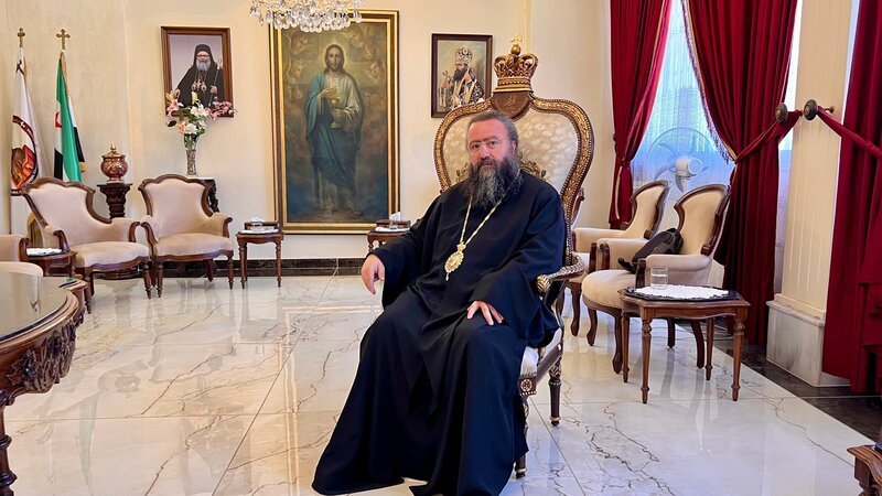 Bischof Ephraim Maaluli von der griechisch-orthodoxen Kirche, Metropolit von Aleppo – Bild: ZDF und Karsten Gravert Bischof Ephraim Maaluli von der griechisch-orthodoxen Kirche, Metropolit von Aleppo – Bild: ZDF und Karsten Gravert