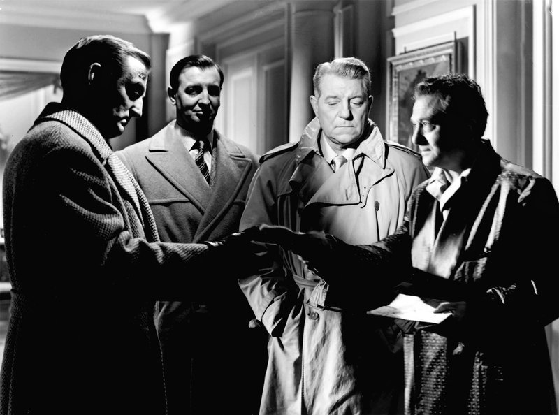 v.l.n.r.: Der Katalane (Lino Ventura), Bibi (Albert Remy), Henri (Jean Gabin), Liski (Marcel Dalio) – Bild: ARTE /​ © 1955 GAUMONT