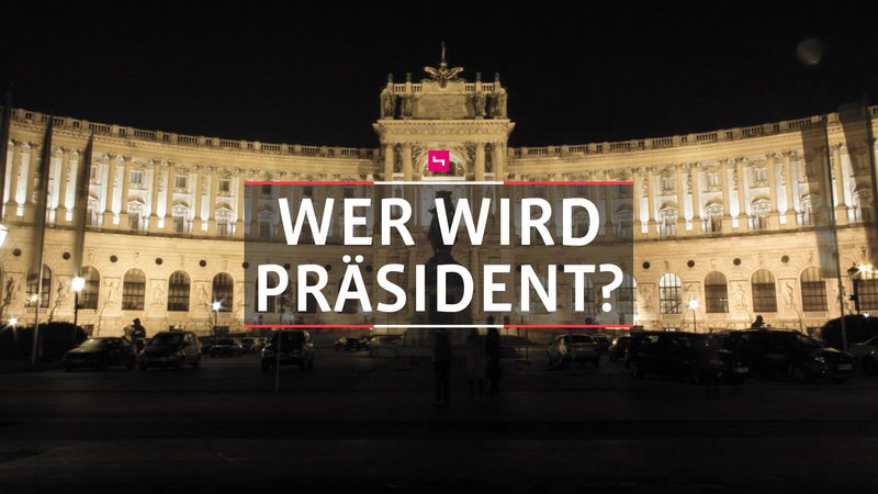 Wer wird Präsident? – Logo – Bild: Puls 4