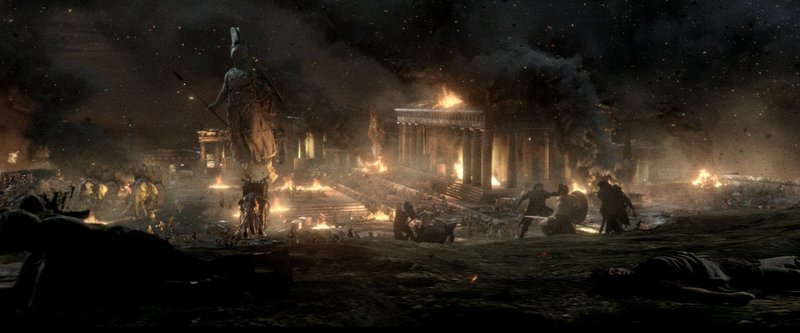 Athen soll brennen: Der Perser-König Xerxes befiehlt die Belagerung Athens durch seine Armee, um Griechenland ein für alle Mal einzunehmen und Rache an seinen getöteten Vater zu nehmen… – Bild: Puls 4