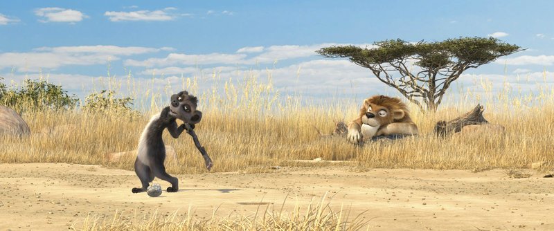 Als richtiges Team machen sich das Erdmännchen Billy (l.) und der Löwe Sokrates (r.) auf die Suche nach Wasser und entdecken Erschreckendes… – Bild: Puls 8 Als richtiges Team machen sich das Erdmännchen Billy (l.) und der Löwe Sokrates (r.) auf die Suche nach Wasser und entdecken Erschreckendes… – Bild: Puls 8