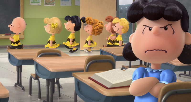 Nachdem Charlie Brown bei einem Test als erster Schüler die volle Punktzahl erreicht, wird er berühmt und beliebt. Das passt Lucy (vorne) gar nicht und sie möchte etwas dagegen unternehmen ... – Bild: Puls 8 Nachdem Charlie Brown bei einem Test als erster Schüler die volle Punktzahl erreicht, wird er berühmt und beliebt. Das passt Lucy (vorne) gar nicht und sie möchte etwas dagegen unternehmen ... – Bild: Puls 8