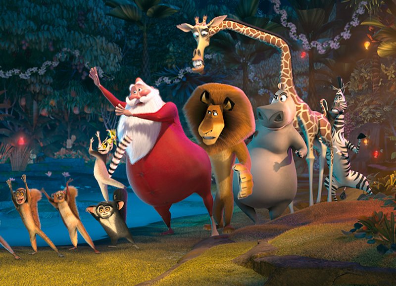 Ausgelassen: Auf Madagascar feiert Santa tierische Weihnachten – Bild: SRF/​DreamWorks Animation LLC.