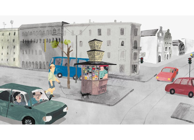 Der Kiosk im Zentrum der Stadt – Bild: SRF