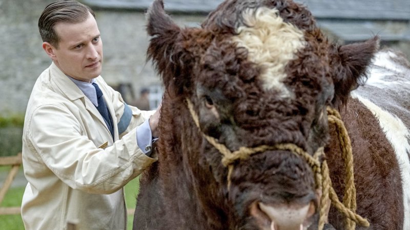 James (Nicholas Ralph) versorgt sogar große Tiere – Bild: Matt Squire /​ Playground Television UK Ltd /​ all3media international