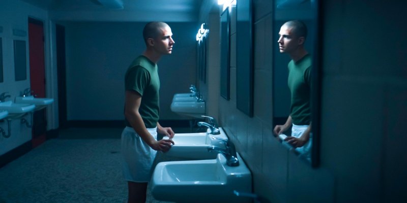 Cameron Cope (Miles Heizer) überprüft seinen Standpunkt – Bild: Courtesy of Netflix