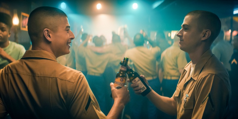 Ray (Liam Oh, l.) und Cameron (Miles Heizer) feiern – Bild: Courtesy of Netflix