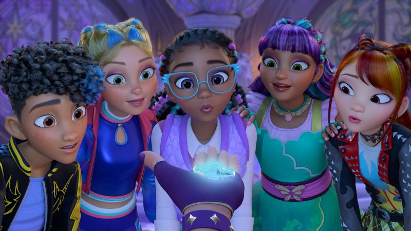 Rory Carmichael, Isabel Armstrong, Layla Fletcher, Ava Banji und Valentina Furi – Bild: Courtesy of Netflix © 2026