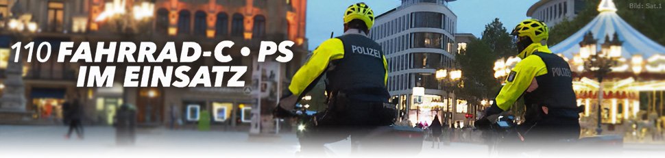 110 – Fahrrad-Cops im Einsatz