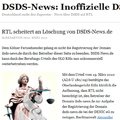 Urteil im Rechtsstreit zwischen RTL und "DSDS"-Fanportal – Internetseite "dsds-news.de" darf weiter betrieben werden – Bild: Screenshot