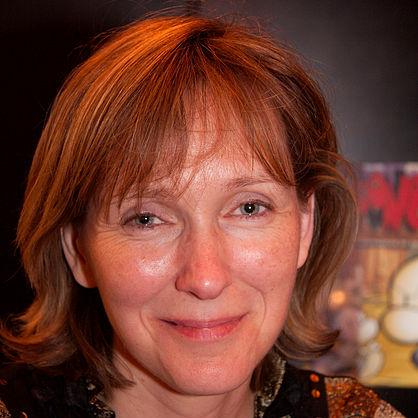 Brigitte Luciani – Bild: Georges Seguin (Okki), Brigitte Luciani 20080318 Salon du livre 1, CC BY-SA 3.0