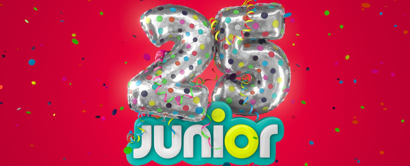 Junior feiert 25-jähriges Bestehen: Jubiläumsprogramm und Gewinnspiel – Dienstältester Pay-TV-Kindersender ging 1996 an den Start – Bild: Studio 100 Media GmbH
