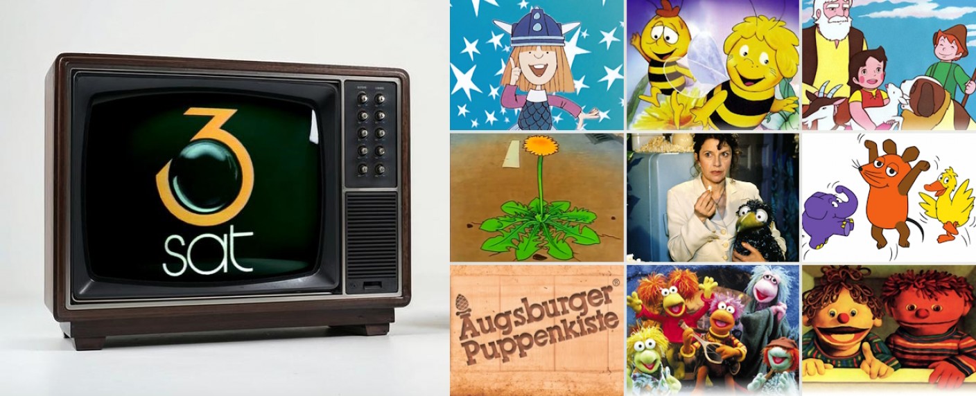 40 Jahre 3sat: Ein persönlicher Rückblick auf das ehemalige Kinderprogramm des Kultursenders – Wie Wickie, Biene Maja, Heidi, Löwenzahn & Co. in der Prä-KiKA-Ära ein zweites Zuhause fanden – Bild: 3sat/​Studio 100/​ZDF/​ WDR/​Trickstudio Lutterbeck/​hr media/​Universum/​Jim Henson
