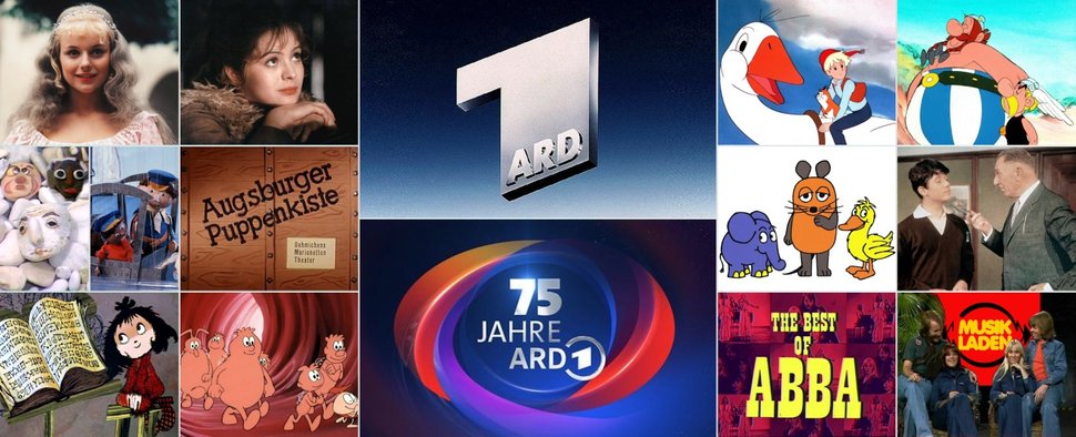 75 Jahre ARD: Meine märchenhafte Fernsehkindheit mit Puppenspiel, Zeichentrick, Klamauk und viel Musik – Rückblick auf unbeschwerte TV-Erlebnisse voller Sammelleidenschaft in den 80er und 90er Jahren – Bild: ARD/MDR/Barrandov-Filmstudio/SRFCiné aktuell Filmgesellschaft GmbH/BR/Fotostudio Meile/HR/Krátký Film/SWR/Studio Hamburg Enterprises/ORF/Apollo Filmverleih/Cat's/Marlyse Press Photo/MPP/WDR/Trickstudio Lutterbeck/ARD Degeto/Radio Bremen/Collage by TV Wuns