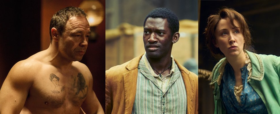 „A Thousand Blows“ mit Stephen Graham, Malachi Kirby und Erin Doherty (v.l.) – Bild: Disney+