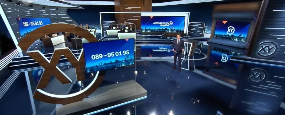 „Aktenzeichen XY… Ungelöst“ aus neuem Studio – Bild: ZDF/Screenshot