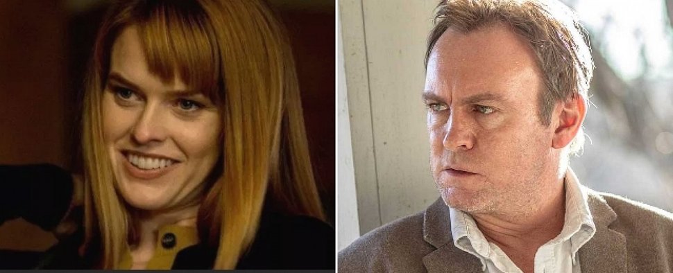 Alice Eve (l.) und Philip Glenister (r.) spielen die Hauptrollen in „Belgravia“ – Bild: Netflix/Sky 1