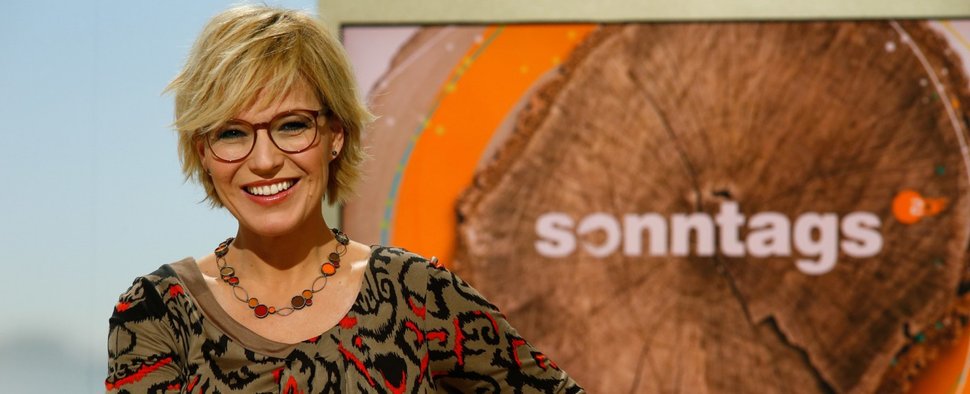 Andrea Ballschuh präsentiert Ende Februar ein letztes Mal „sonntags – TV fürs Leben“ – Bild: ZDF/Ralph Orlowski