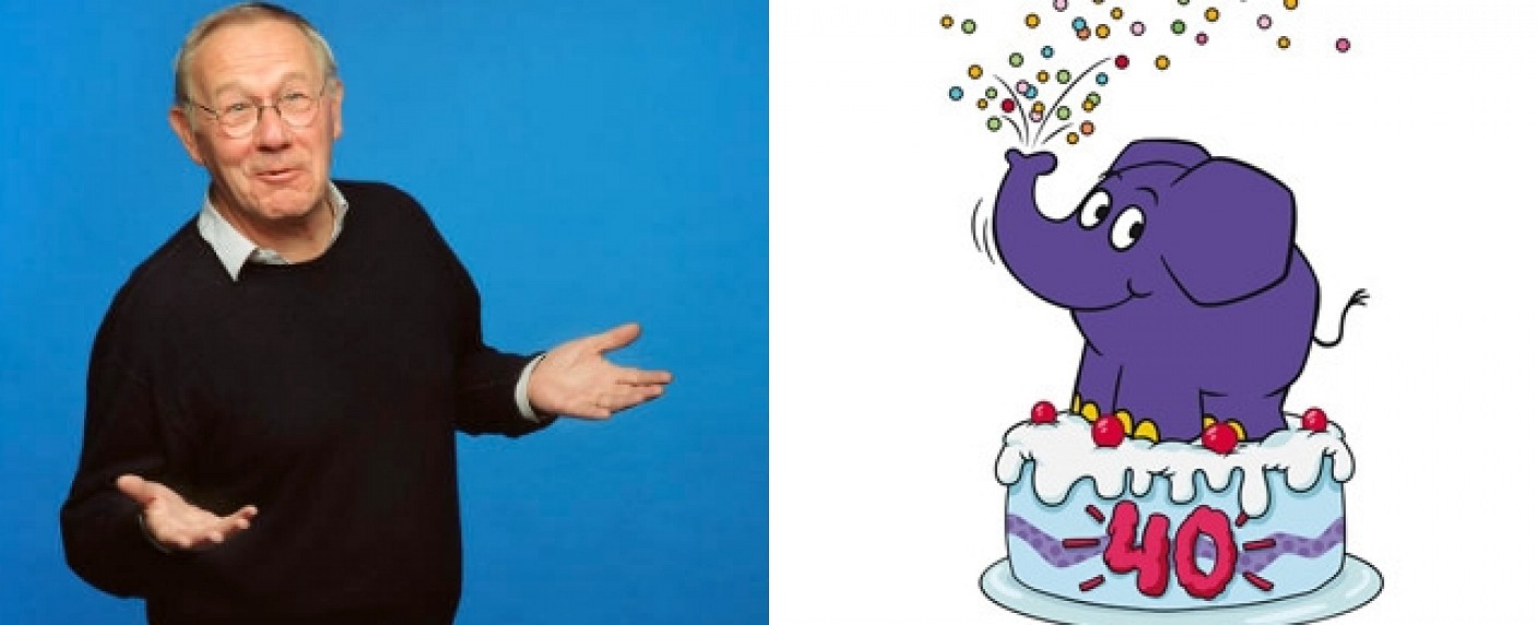 Zwei Geburtstage bei der „Sendung mit der Maus“ – Armin Maiwald wird 75, der kleine blaue Elefant wird 40 – Bild: WDR/​Bettina Fürst-Fastré