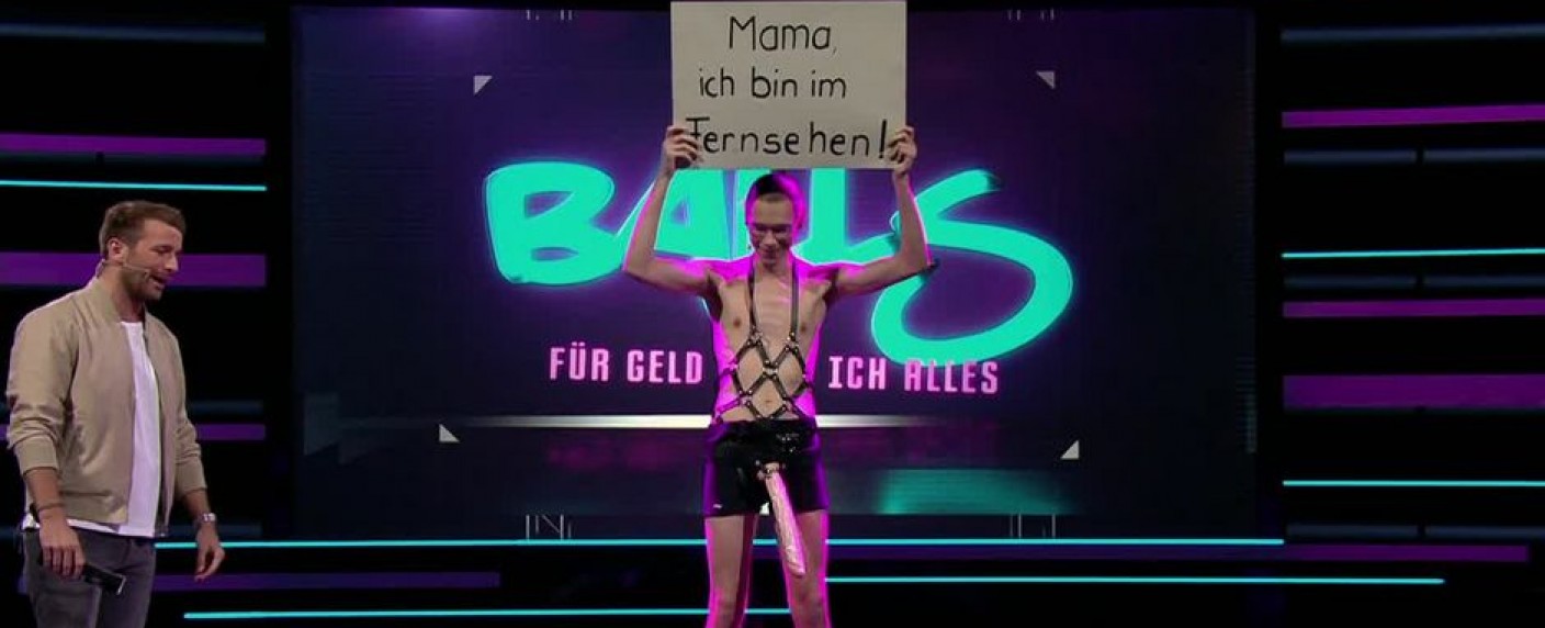 „Balls“: ProSieben holt Geschmacklos-Gameshow zurück – Mutproben-Show bleibt nicht im Giftschrank – Bild: ProSieben/​Screenshot