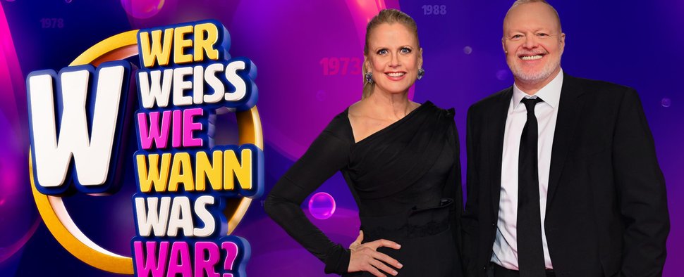 Barbara Schöneberger und Stefan Raab präsentieren „Wer weiß wie wann was war?“ – Bild: RTL/Raab Entertainment/Willi Weber