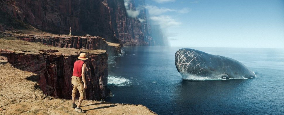 Beeindruckende Panoramen warten wieder auf Monkey D. Ruffy (Iñaki Godoy) und seine Crew. – Bild: Netflix