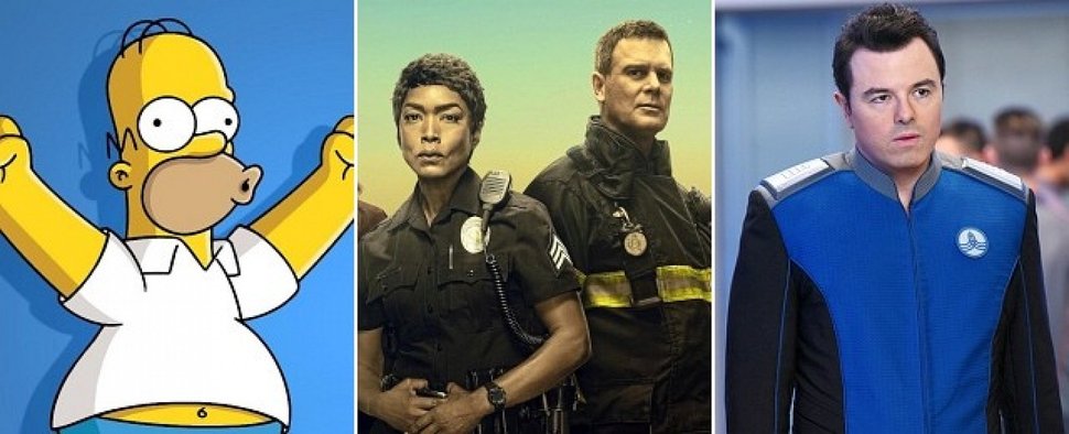 Bei FOX für die Season 2019/​20 verlängert: „Die Simpsons“, „9-1-1“ und „The Orville“ – Bild: FOX